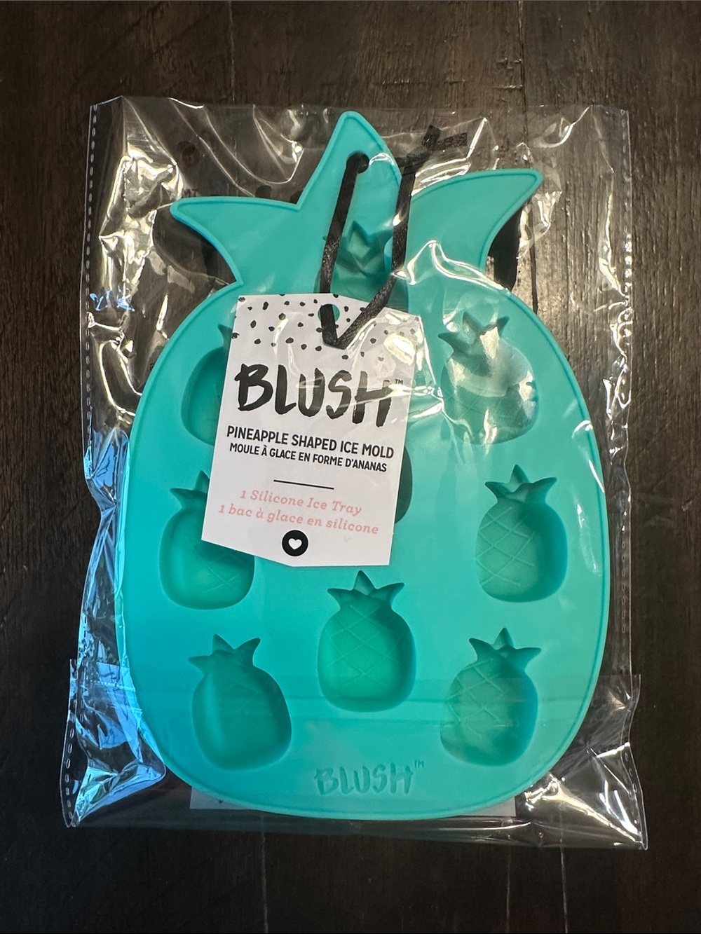 Blush Pineapple Silicone Mold in Aqua